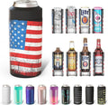 Frost Buddy Universal Buddy Can Cooler - Fits All - For Regular 12 & 16 oz or Slim-Size Bottles - Insulated Double-Walled Stainless Steel (Merica)