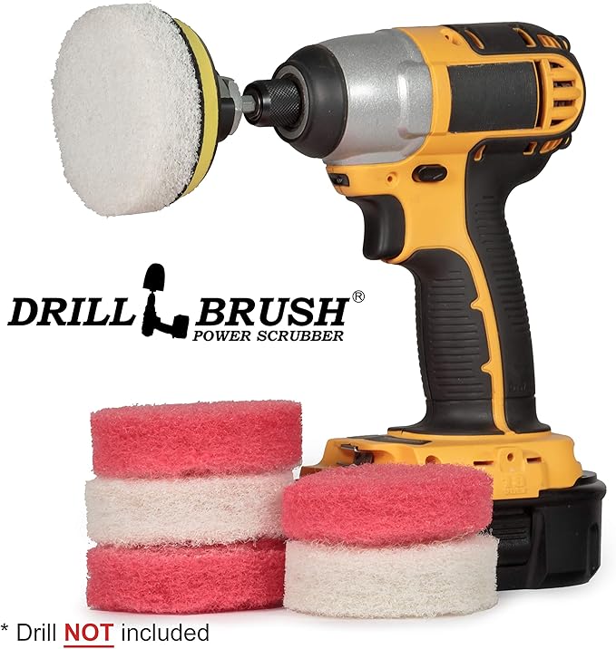 Non Scratch Soap Scum Removal Rotary MINI Scrub Pads 3 inch
