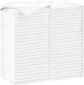 AIDEA Microfiber Cleaning Cloth White-50PK, Soft Microfiber Towels for Cars, Absorbent Cleaning Rags, Lint-Free Streak-Free Wash Cloths for House, Kitchen, Window,11.5"×11.5"