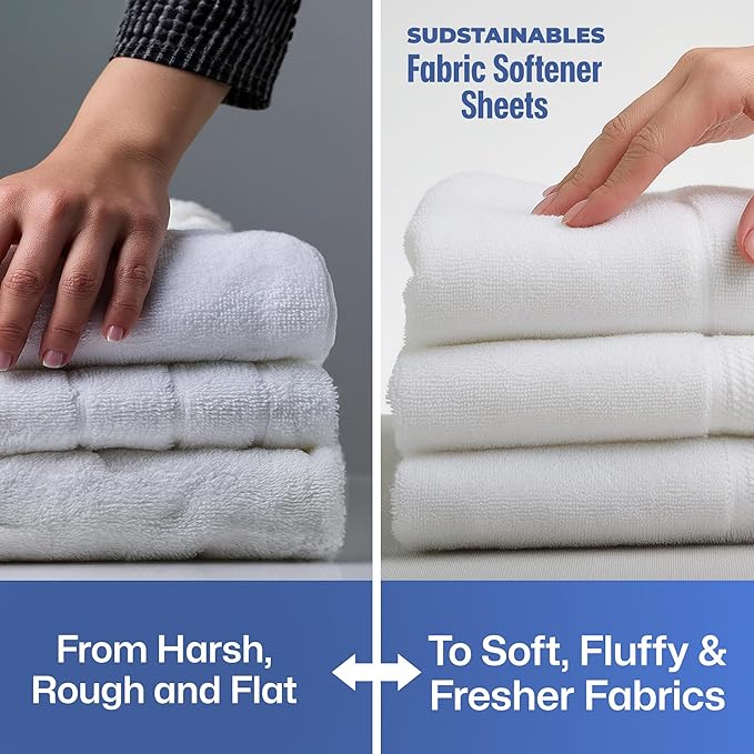 Fabric Softener Sheets bundle with 100 Strips Unscented Laundry Detergent Sheets