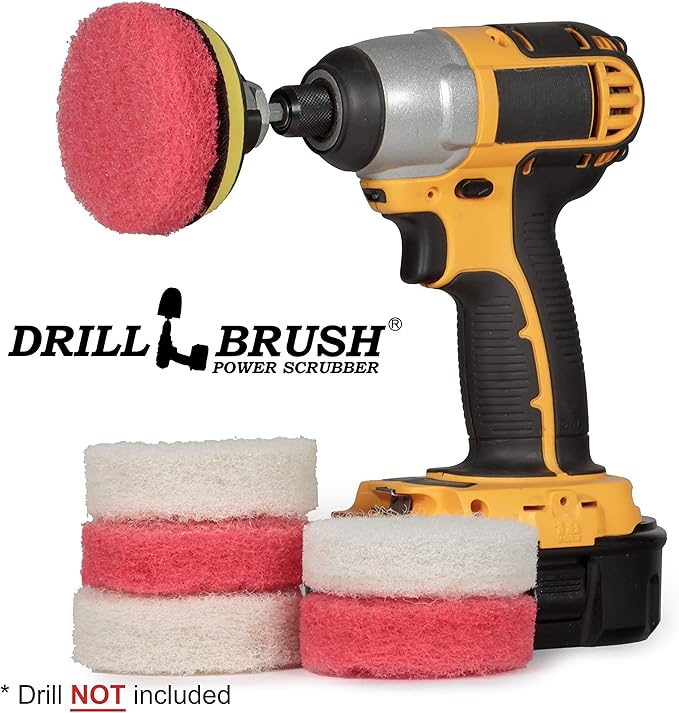 Non Scratch Soap Scum Removal Rotary MINI Scrub Pads 3 inch