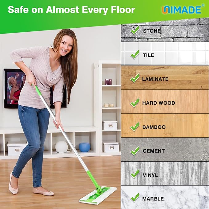 Dry Sweeping Cloths, 180 Count Mop Refill Compatible with Swiffer Sweeper - Disposable Duster Refills Mops for Cleaning Hardwood Floor Dust