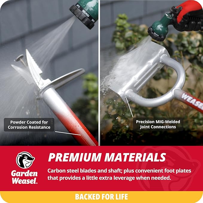 Garden Weasel 2-Piece Weed & Edge Kit | for Easy Weed Removal and Sculpting Garden Beds, Patios, and Sidewalks | Gardening Bundle for Lawn Care | 90710-A