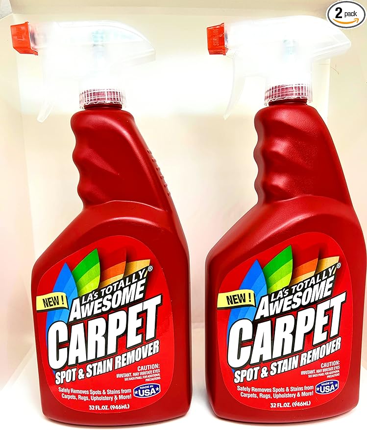 LA's Totally Awesome Carpet Cleaner Spot Stain Remover, 32 Oz (2 Pack)