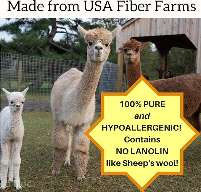 100% Natural Alpaca Dryer Balls | Organic Fabric Softener | Static Reducer | Hypoallergenic | Sustainable | Toxin Free | Handmade in USA | Reusable