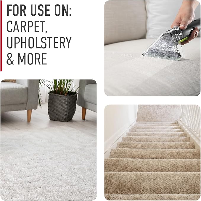 Hoover Pure Essentials Carpet Cleaner Solution, 128 oz., Fresh Rain Scent, Natural Plant Based Formula, Deep Cleaning Carpet Shampoo Solution, Pair With Hoover Carpet Cleaner Machine