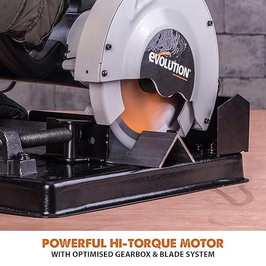 Evolution Power Tools RAGE4 7-1/4-Inch TCT Multipurpose Cutting Chop Saw, Orange