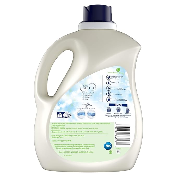 Downy Downy Nature Blends Liquid Fabric Conditioner (Fabric Softener), Honey Lavender, 120 Loads 103 fl oz, 103 Fl Oz