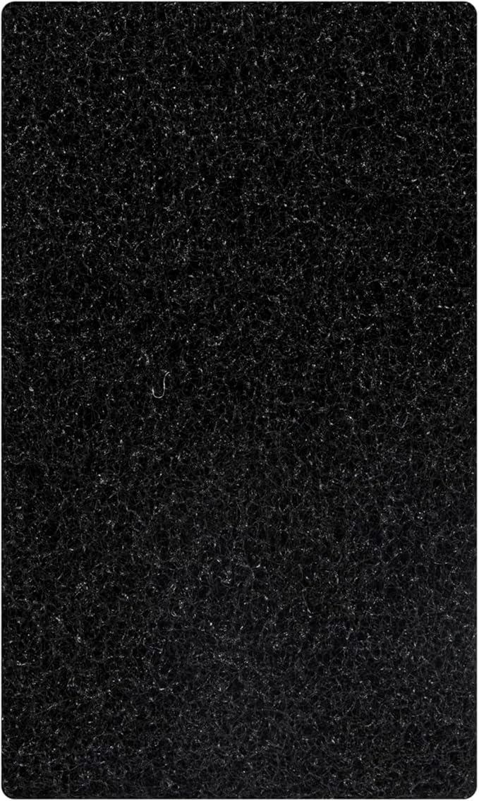 Restaurantware RW Clean 6 Inch x 3.5 Inch Scouring Pads 10 Multi Purpose Scrub Pads - Non Abrasive Heavy Duty Black Nylon Scrub Pads For Cleaning For Cleaning Or Scrubbing