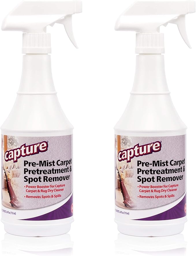 Capture Carpet Total Care Kit 400 & Pre-Mist Soil Release for Carpet Dry Cleaner, Carpet Cleaning Pre Spray (2 Pack) - Bundle