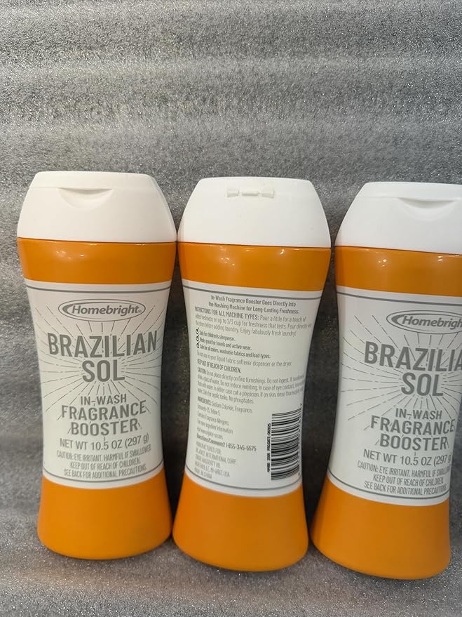 Homebright Brazilian Sol In-Wash Fragrance Booster, 10.5 oz, 3 Pack