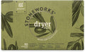 Grab Green Stoneworks Dryer Sheets, 80 Sheets, Olive Leaf Scent, Plant and Mineral Based, Softens Fabrics, Reduces Static-Cling and Wrinkles, Freshens Clothing