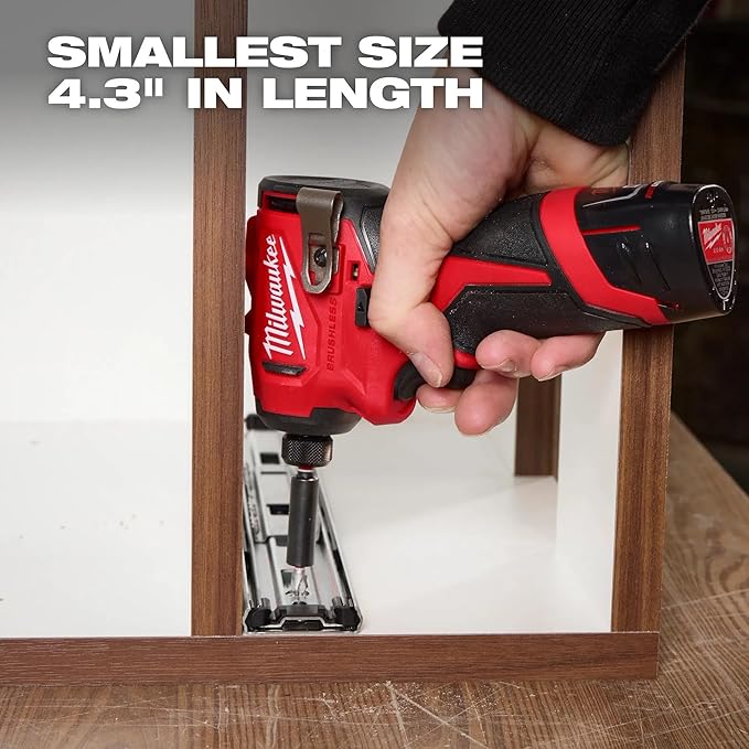 Milwaukee M12 Subcompact Brushless 1/4 Inch Hex Impact Driver (Bare Tool)