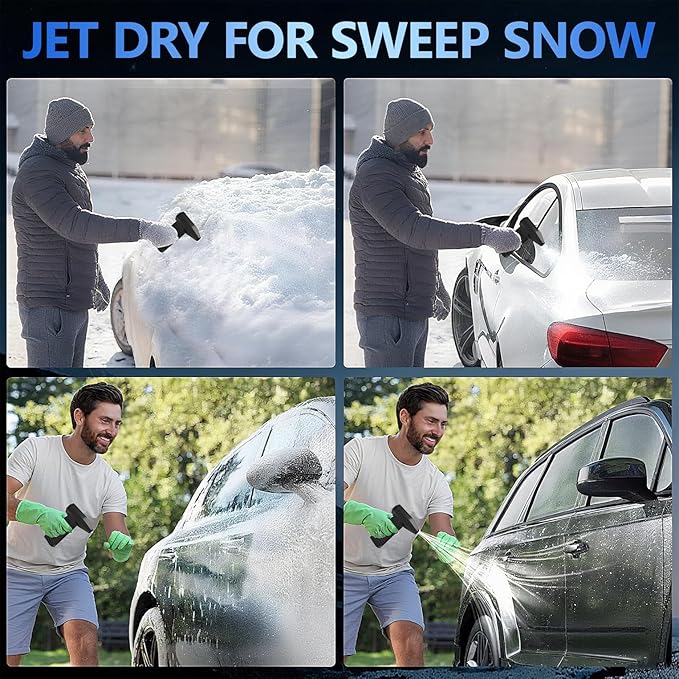 Ultra Powerful Compressed Air Duster - Electric Blower with 3-Speed Wind, Fast Charging, 130000RPM Motor - Ideal for Computers, Keyboards, Cars, and Home Cleaning