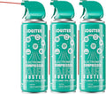 iDuster Disposable Compressed Gas Duster - 10oz Compressed Air Can, Computer and Keyboard Cleaner, 3 Packs