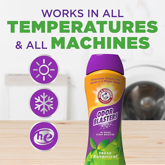 ARM & HAMMER Odor Blasters In-Wash Scent Booster, Fresh Botanical, 24 Oz