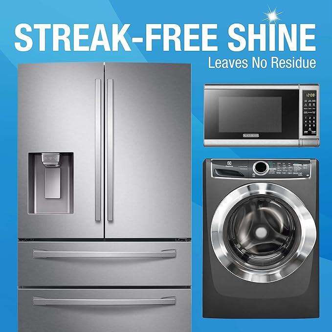 MiracleWipes for Stainless Steel, Great for Kitchen and Appliances, Including Oven, Refrigerator, Dishwasher, Microwave, Sink, Hood, Grill, Removes Fingerprints and Smudges - 30 Count