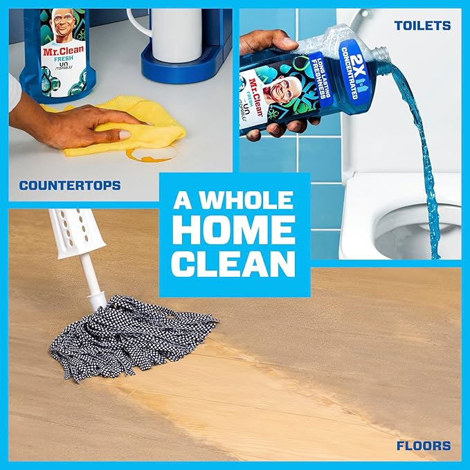 Mr. Clean 2X Concentrated Multi Surface Cleaner with Unstopables Fresh Scent 41 fl oz
