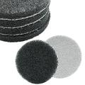 BokWin 8 Pcs 5 Inch Round Scouring Pads Drill Scrubber Pads Hook and Loop Scuff Pads for Clean Polishing(Grey)