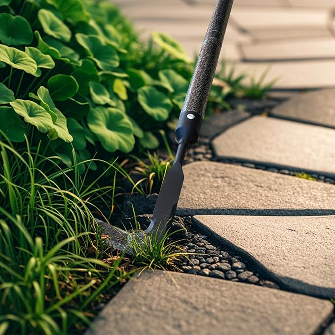 29" Long Handle Crack Weeder, Manual Crevice Weeding Tool Weed Puller for Sidewalk Paver Deck Boards, Gardening Tool for Removing Grass and Weeds from Deck Garden and Wall Crevices