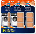 Glisten Washing Machine Cleaner and Freshener Deodorizer for All Top Load and Front Load Washers and HE Machines, Made in the USA, Fresh Scent, 9 Tablets