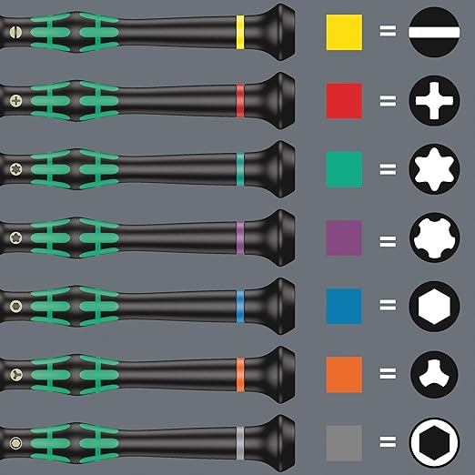 Wera 05073675001 Kraftform Micro-Set/12 Sb 1 Screwdriver Set