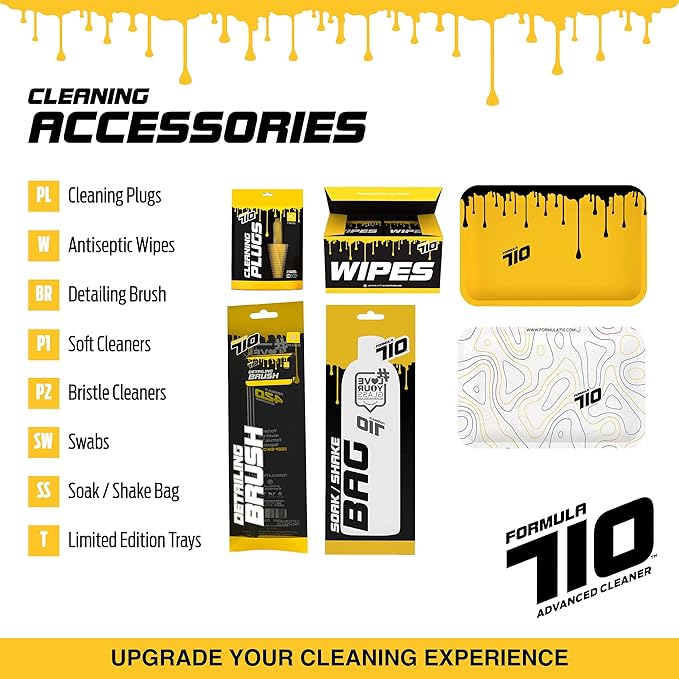 Formula 420 Bundle Pack : 1 Bottle ALL NATURAL Pipe Cleaner - Cleans - Glass, Pyrex, Metal, Ceramic 16 oz, 1 Bottle Soak-N-Rinse 16 oz & 1 Bottle Formula 710 Advanced Cleaner