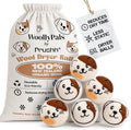 WoollyPals Wool Dryer Balls (6-Pack, XL Size)- 100% New Zealand Organic Wool - Sustainable & Eco-Friendly - Dry 1,000 Loads, Replaces Dryer Sheets, Reduces Static Cling, Reusable (Multi Colour)