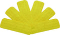 Washable Microfiber Mop Head (6 Pack) - Microfiber Replacement Mop Pads 16 x 5.5 Inches for Cleaning of Wet or Dry Floors - Professional Home/Office Cleaning Supplies, Yellow