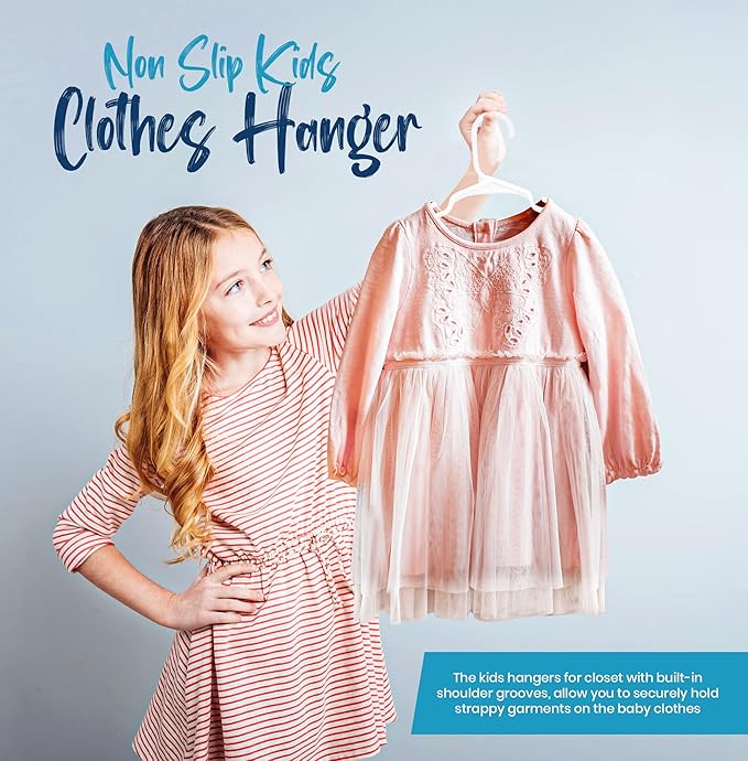 Utopia Home 160 Pack Kids Hangers - 11.5 Inch Plastic Baby Hangers for Closet - Childrens Hanger for Clothes & Infant Hanger for Closet - Ideal for Everyday Standard Use (White)