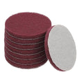 Power Scrub Pads, Scrubbing Pads 320 Grits Scouring Discs - Fitting for (Home Kitchen Cleaning - Drill Attachment - Scrubber Replacement) 8 Pcs & 4 Inch & Red