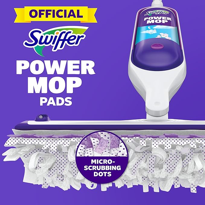 Swiffer PowerMop Multi-Surface Mopping Pad Refills for Floor Cleaning, 11 Count