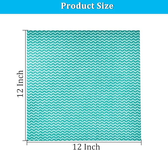 Disposable Kitchen Cleaning Towel Disposable Dish Cloths, Reusable Wipes Heavy Duty Cleaning Rags 50 Count/Pack
