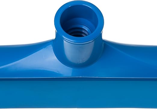 SPARTA 24" Floor Squeegee Replacement Head, Seamless Rubber with Rust-Free Plastic Frame for HACCP Compliance, Heavy-Duty Industrial Use, Thermoplastic Rubber, 24 Inches, Blue