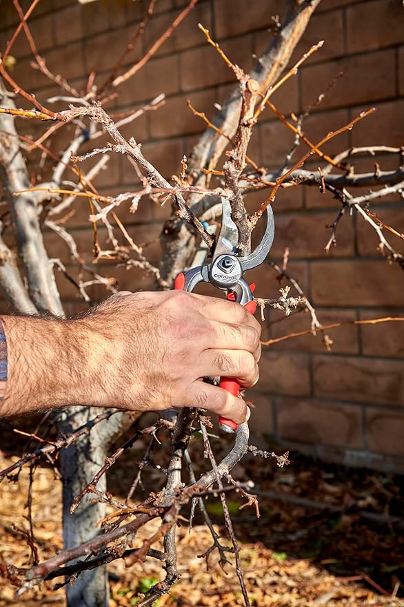 Corona Tools DualCUT Forged Steel Bypass Hand Pruner – 1″ Cutting Capacity Garden Pruning Shears for Branch & Stem Cutting
