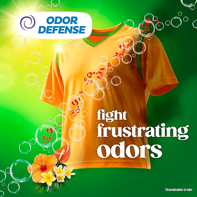 Gain Liquid Laundry Detergent, Now with Odor Defense, Island Fresh Scent, 132 fl oz, 100 Loads (Packaging May Vary)