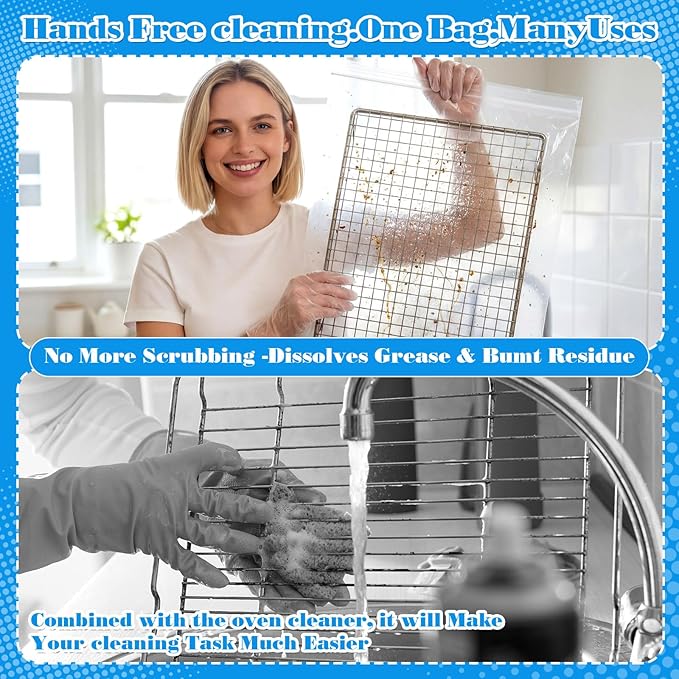 15 Pack Large Clear Zip Bags Reclosable Zip Plastic Lock Poly Bags 13.4 x 9.5 Inch - Thick Heavy Duty Clear with Lock Seal Zipper for Storage, Organization, Travel & Kitchen(12.6" X 17.7")