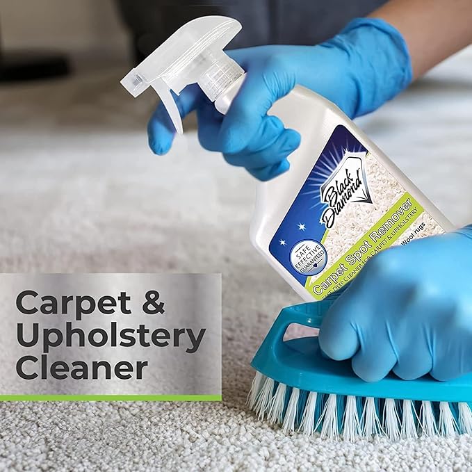 Black Diamond Stoneworks Carpet & Upholstery Cleaner: This Fast Acting Deep Cleaning Spot & Stain Remover Spray Also Works Great on Rugs, Couches and Car Seats. (1-gallon and 1-quart)