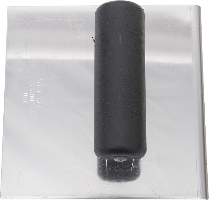 MARSHALLTOWN QLT Stainless Steel Hand Edgers, Plastic Handle, 152mm Width, 152mm Length, 19mm Radius, 22mm Lip, Made In The USA, CE515SP