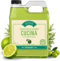 Fruits & Passion Cucina Concentrated Dish Soap Refill, Lime Zest & Cypress, Gentle Liquid Dishwashing Detergent with Olive Oil, Vegan & Biodegradable Formula, 1 Liter (33.8 fl oz)