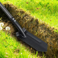 Trench Shovel for Digging, 4 inch V-Shape Narrow Trenching Spade, Heavy Duty Metal Garden Shovel Entrenching Tool for Edging Gardening Landscaping, 60 inch Adjustable Long Handle & Foot Rest Pedal