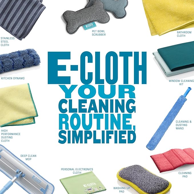 E-Cloth Flexi-Edge Floor & Wall Duster, Reusable Dusting Mop for Floor Cleaning, Floor Cleaner Ideal for Harword, Tile, Laminate and Other Hard Surfaces, 100 Wash Guarantee, 1 Pack