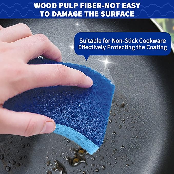 CELOX Sponge for Cleaning Kitchen and Household, Blue