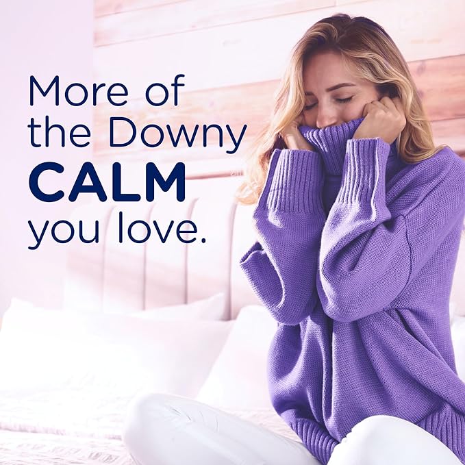 Downy Calm In-Wash Laundry Scent Booster Beads, Soothing Lavender and Vanilla Bean scent, 12.2 OZ, laundry scent beads, Long-lasting Freshness (Packaging May Vary)