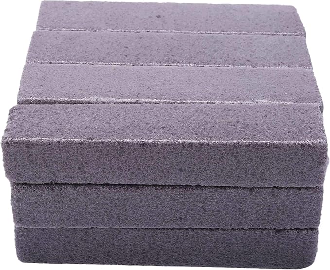10 Pieces Pumice Sticks Pumice Scouring Pad for Cleaning Grey Pumice Stick Cleaner for Removing Toilet Bowl Ring Bath 5.9 X 1.4 X 0.9 Inch, Gray