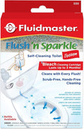 Fluidmaster 8300 Flush 'n Sparkle Automatic Toilet Bowl Cleaning System with Bleach Cartridge, 1 Count (Pack of 1) ( Packaging May Vary)
