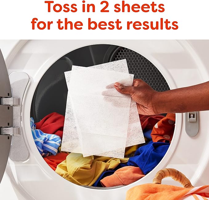 Bounce Fresh Linen Scented Fabric Softener Dryer Sheets, 120 Count (Pack of 2)