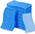 8PCS Dish Sponges Kitchen, Premium Blue Dish Washing Kitchen Sponge, Compressed Cleaning Sponges for Cleaning Kitchen and Bathroom, Non Scratch Scrub Sponge, Cleans Quickly and Well