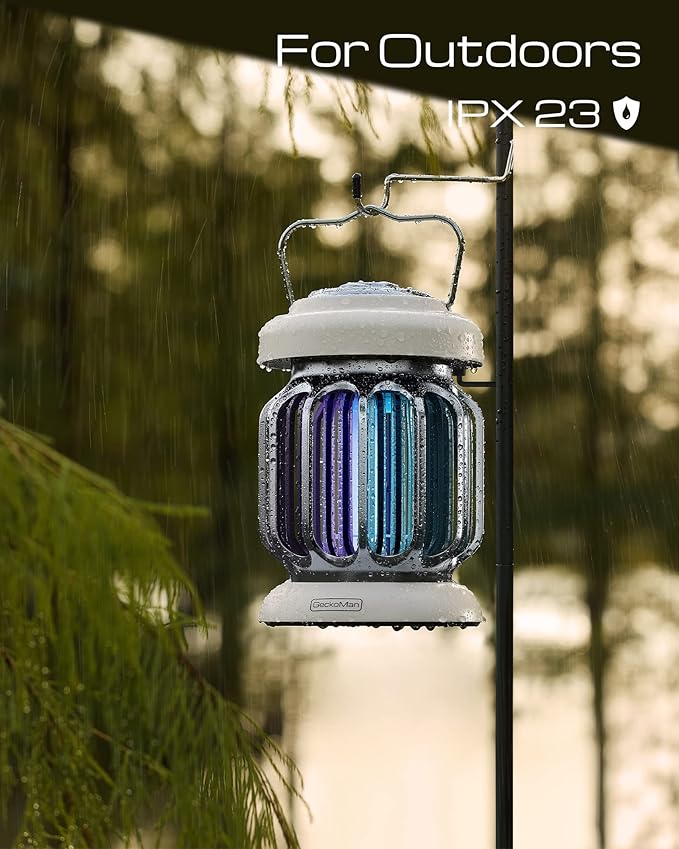 2-Pack Hybrid Spectrum, Waterproof Switch Bug Zapper Outdoor Bug Zapper Indoor Mosquito Repellent Outdoor Patio Mosquito Zapper Electric Fly Zapper Fruit Fly Trap for Indoors Killer