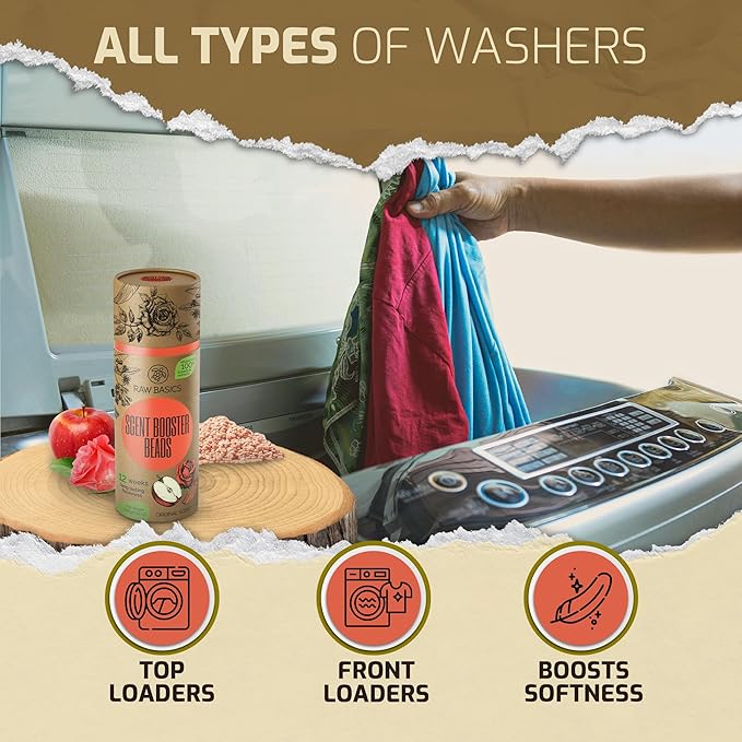 Laundry Scent Boosters, Original Aroma – Value Pack 500g - Washer Beads and Deodorizer Supplies - Fragrance Essentials for All Fabric - Long Lasting Scented Bulk Odor Eliminator and Clothes Refresher